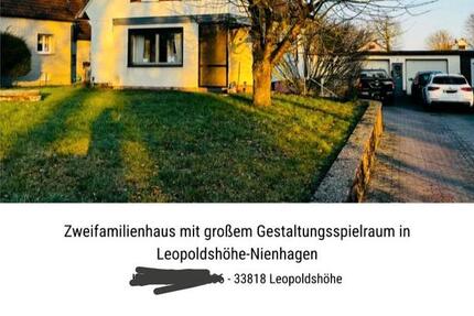 Haus Leopoldshöhe - 6 Zimmer, 170 m&sup2;, 355.000&euro; | Angebot:25436705