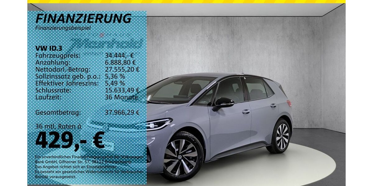 VW ID.3 5.000 km 34.444 &euro; Auerbach/Rebesgrün 08209