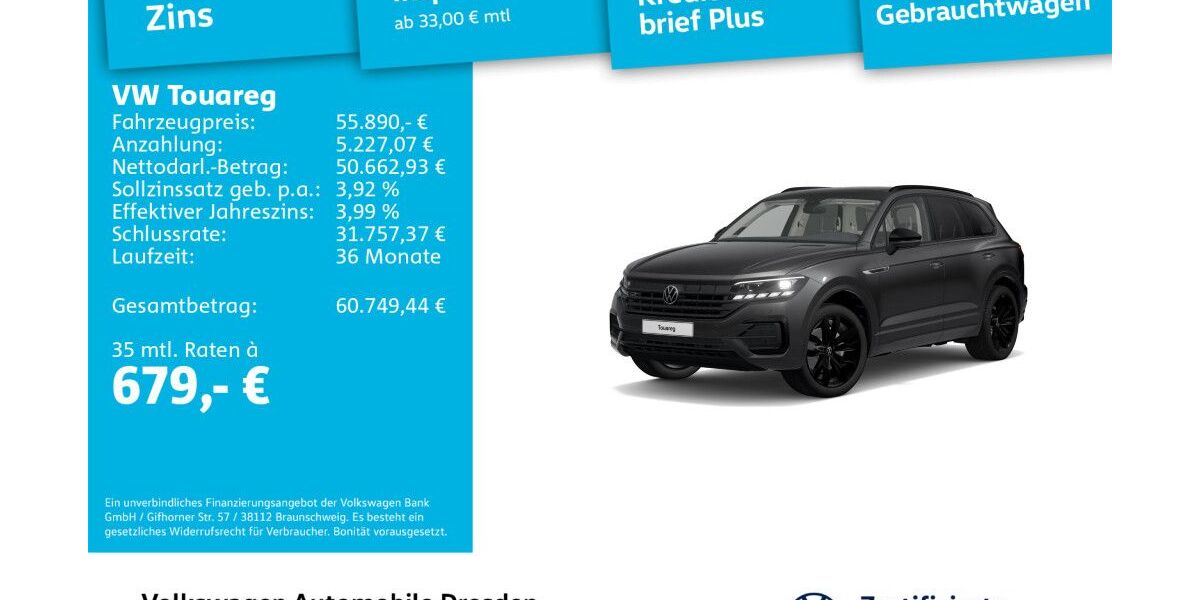 VW Touareg 74.070 km 55.890 &euro; Dresden 01067