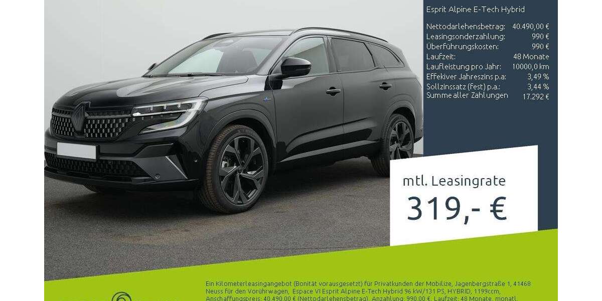 Renault Espace 5.000 km 40.490 &euro; Borken 46325