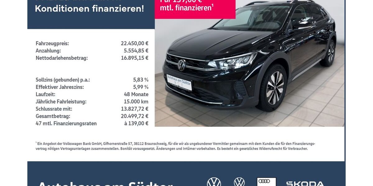 VW Taigo 18.559 km 21.980 &euro; Rietberg 33397