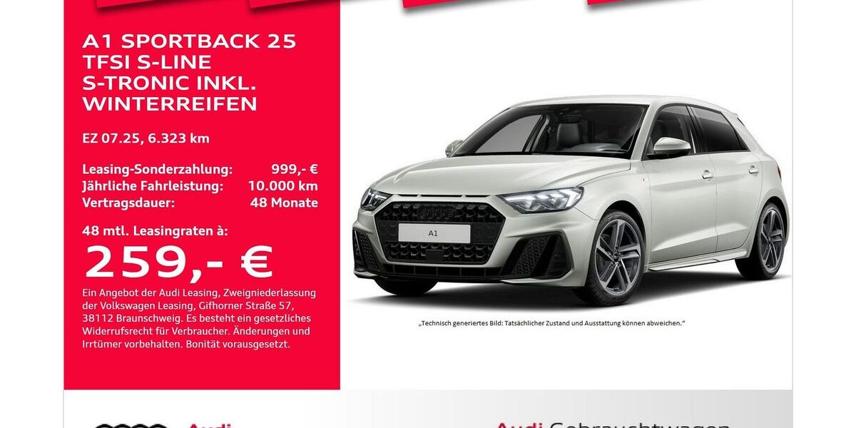 Audi A1 6.323 km 26.981 &euro; Bremerhaven 27576