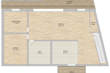 Erstbezug nach Sanierung - Penthouse mit Einbauküche und Terrasse