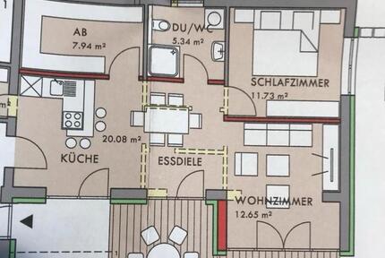 2 Zimmer Single Wohnung 97753 Laudenbach - TOP