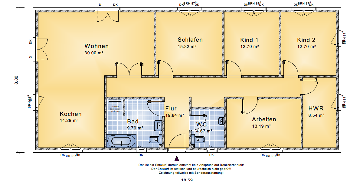 Einfamilienhaus Roggentin - 5 Zimmer, 141 m&sup2;, 634.793&euro; | Angebot:25193034