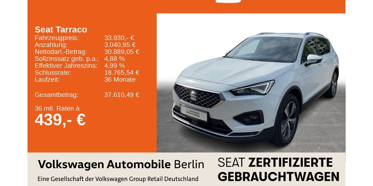 Seat Tarraco 79.950 km 33.223 &euro; Berlin 13089
