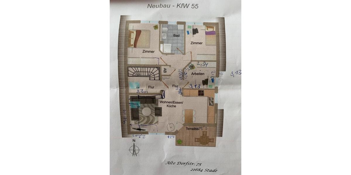 ANFRAGESTOPP! Schöne 4-Zi.-DG Wohnung im Zweifamilienhaus 4 zimmer
