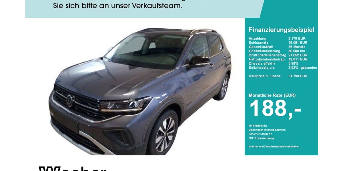 VW T-Cross 52.995 km 21.790 &euro; Herrenberg 71083