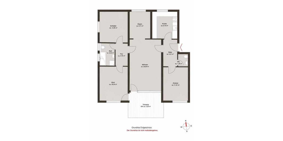 Etagenwohnung Planegg - 4 Zimmer, 105 m&sup2;, 599.000&euro; | Angebot:26914973