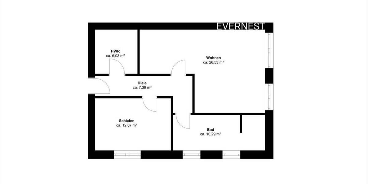 Etagenwohnung Rhauderfehn Collinghorst - 2 Zimmer, 61 m&sup2;, 231.900&euro; | Angebot:25738405