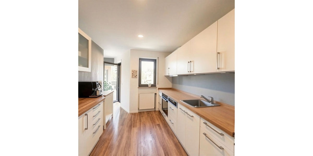 Modernisiertes Raumwunder: 130 m² Etagenwohnung mit 2 Balkonen und Garten - Etagenwohnung Otterberg | Angebot:27130943