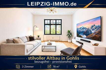 Wohnung Leipzig Gohlis - 3 Zimmer, 78 m&sup2;, 249.000&euro; | Angebot:26030865