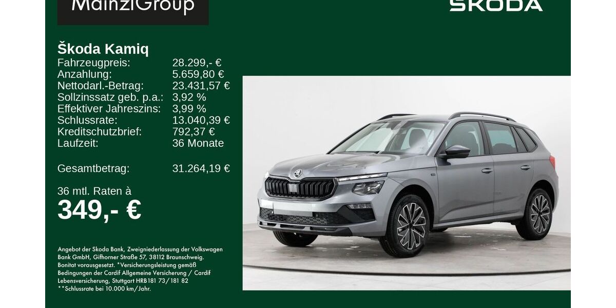 Skoda Kamiq 2.500 km 28.299 &euro; Rosenheim 83026