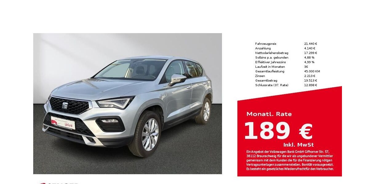 Seat Ateca 39.781 km 19.480 &euro; Bielefeld 33609