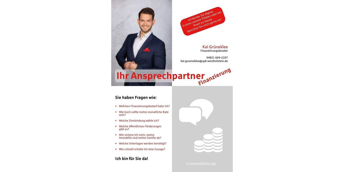 Doppelhaushälfte Wesselburen - 2 Zimmer, 55 m&sup2;, 79.000&euro; | Angebot:25668743