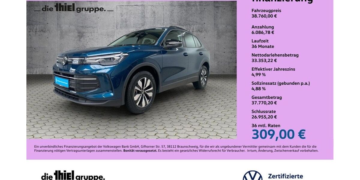VW Tiguan 12.410 km 38.760 &euro; Rheda-Wiedenbrück 33378