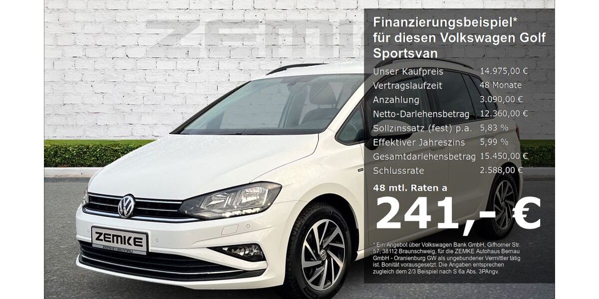 VW Golf Sportsvan 80.058 km 13.975 &euro; Oranienburg 16515