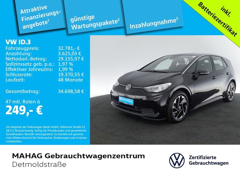 VW ID.3 17.400 km 31.982 € München 80935