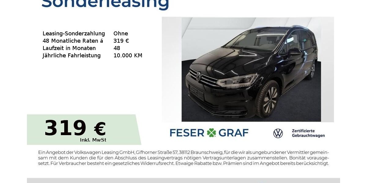 VW Touran 25.568 km 32.607 &euro; Höchstadt an der Aisch 91315