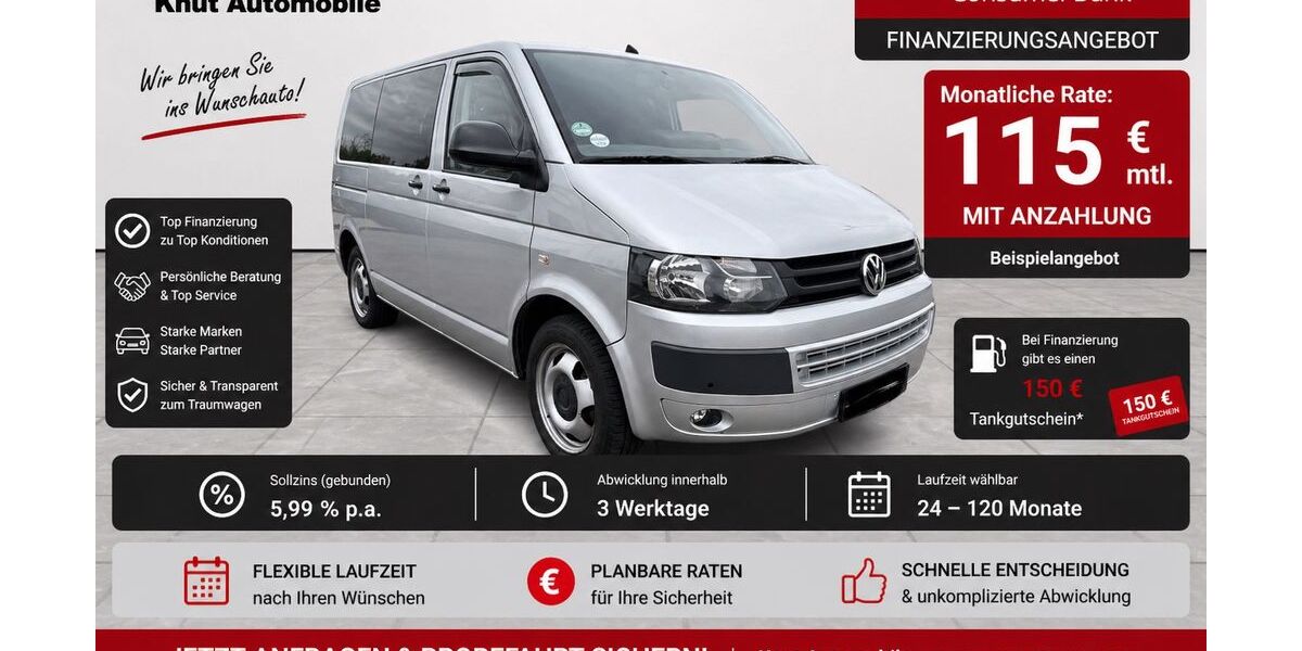 VW T5 Transporter 106.299 km 11.999 &euro; Lübbecke 32312