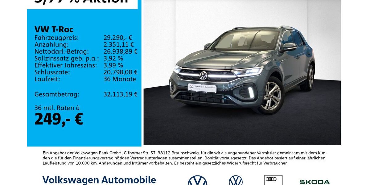 VW T-Roc 40.166 km 29.290 &euro; Leipzig 04277