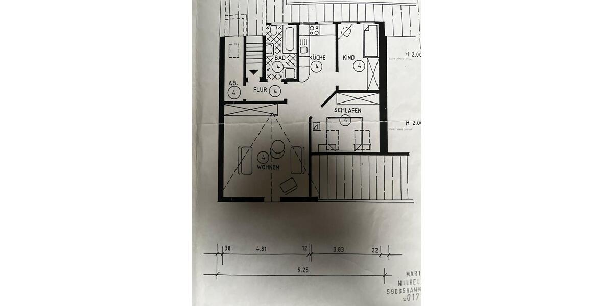 SuperETW59065 Hamm 3 zimmer