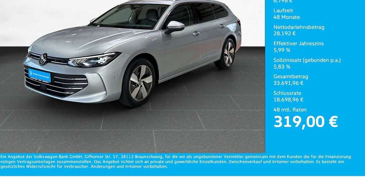 VW Passat 27.251 km 32.990 € Wesel 46485