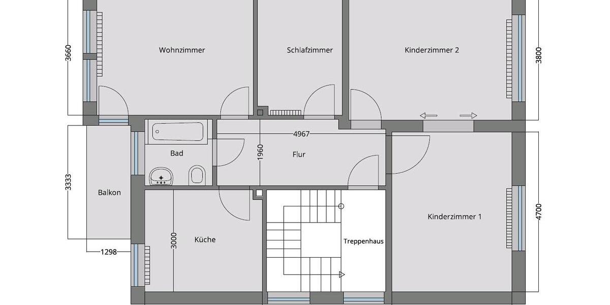 Etagenwohnung Detmold - 4 Zimmer, 85 m&sup2;, 675&euro; | Angebot:26408262