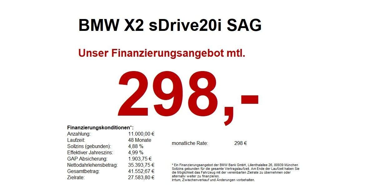 BMW X2 4.883 km 44.490 &euro; Marktsteft 97342