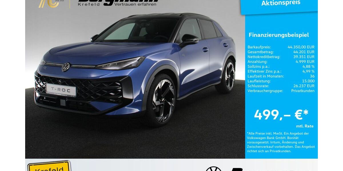 VW T-Roc 2.000 km 43.950 &euro; Krefeld 47803
