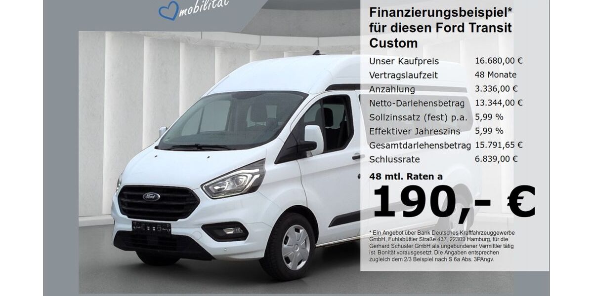 Ford Transit Custom 215.181 km 16.680 &euro; Ruhstorf 94099