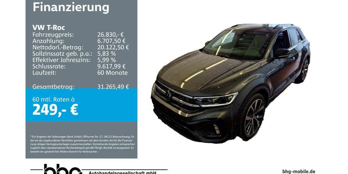 VW T-Roc 31.777 km 26.830 &euro; Kehl 77694