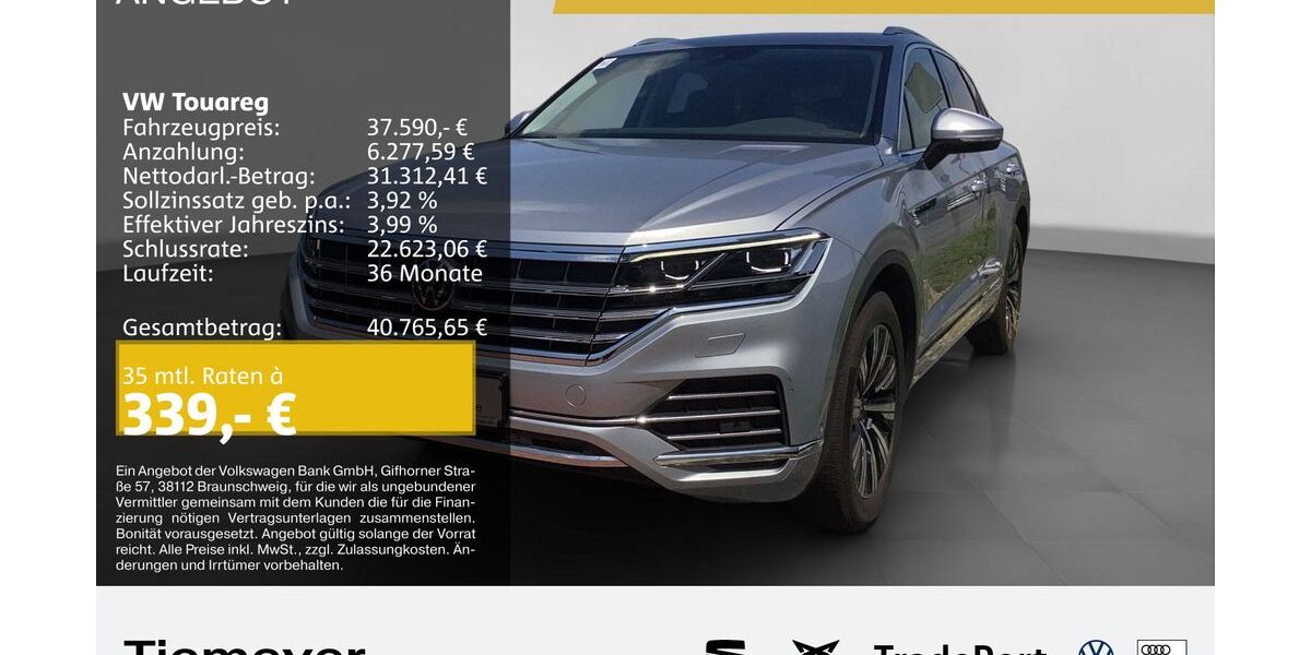 VW Touareg 136.754 km 36.880 &euro; Recklinghausen 45663