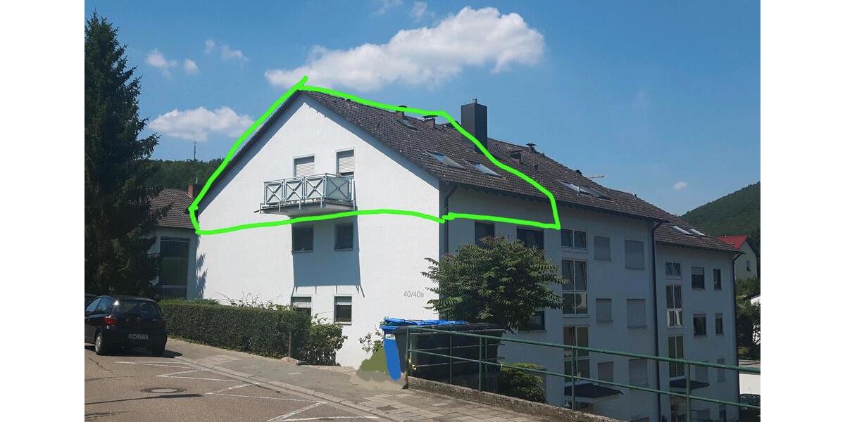 Dachgeschoßwohnung Bad Dürkheim - 2 Zimmer, 61 m&sup2;, 800&euro; | Angebot:26395677