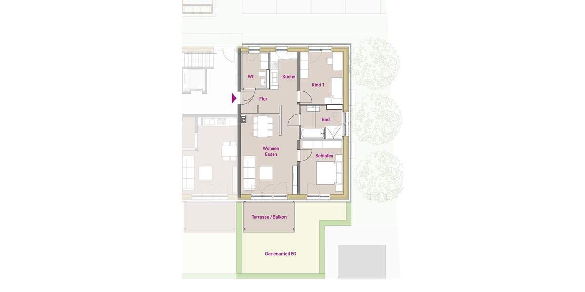 Etagenwohnung Roth - 3 Zimmer, 83 m&sup2;, 414.900&euro; | Angebot:25525461