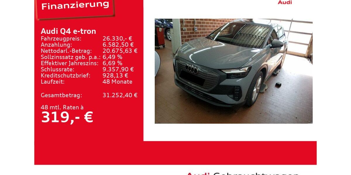 Audi Q4 e-tron 50.144 km 26.330 &euro; Ulm 89073