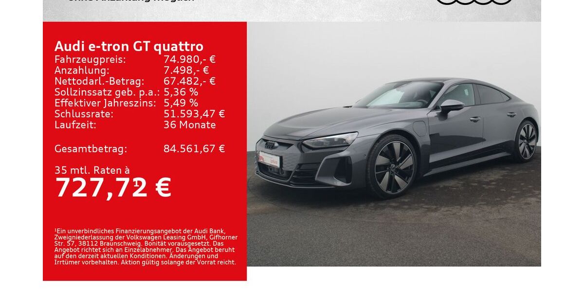 Audi e-tron GT 38.000 km 71.980 &euro; Würzburg 97076