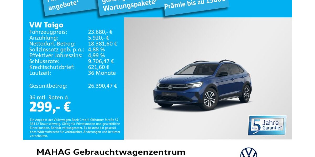 VW Taigo 7.101 km 23.680 &euro; München 80935