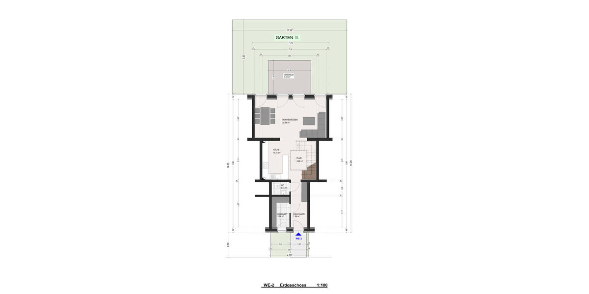 Reihenmittelhaus Mönchengladbach Genhülsen - 3 Zimmer, 130 m&sup2;, 1.700&euro; | Angebot:26450306