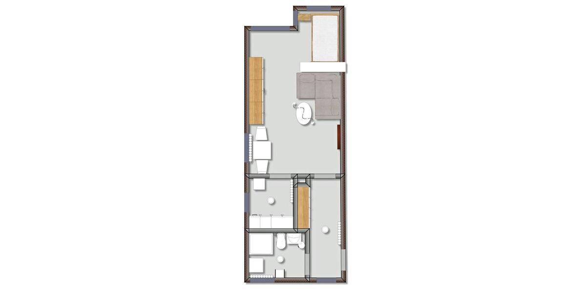 Erdgeschoßwohnung Denkendorf - 1 Zimmer, 38 m&sup2;, 165.000&euro; | Angebot:24729141