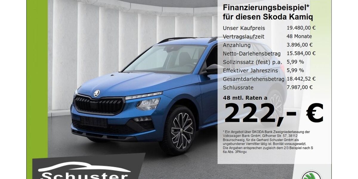 Skoda Kamiq 18.544 km 19.480 € Ruhstorf 94099