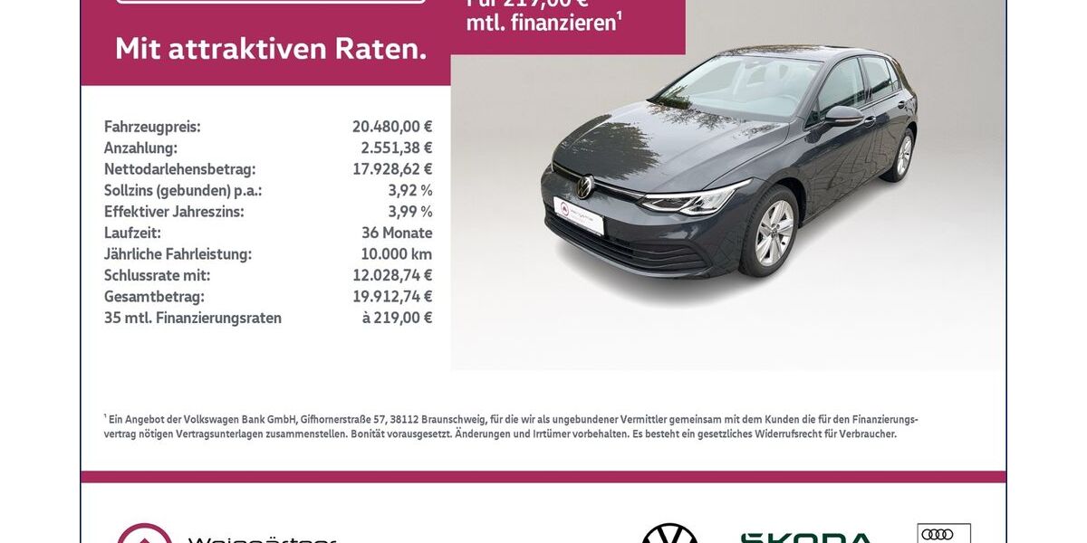 VW Golf 58.400 km 20.480 &euro; Miesbach 83714