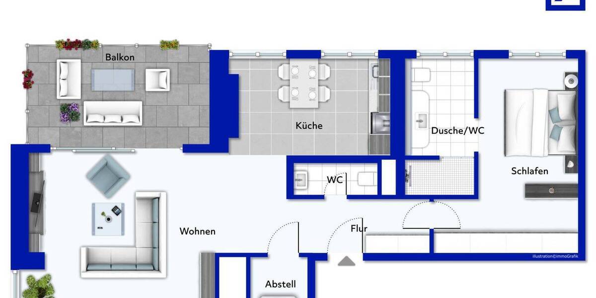 Etagenwohnung Frankfurt Westend-Süd - 2 Zimmer, 89 m&sup2;, 1.380.000&euro; | Angebot:26291503