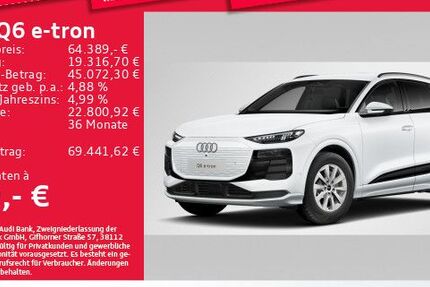 Audi Q6 e-tron 5.535 km 64.389 &euro; Eching 85386