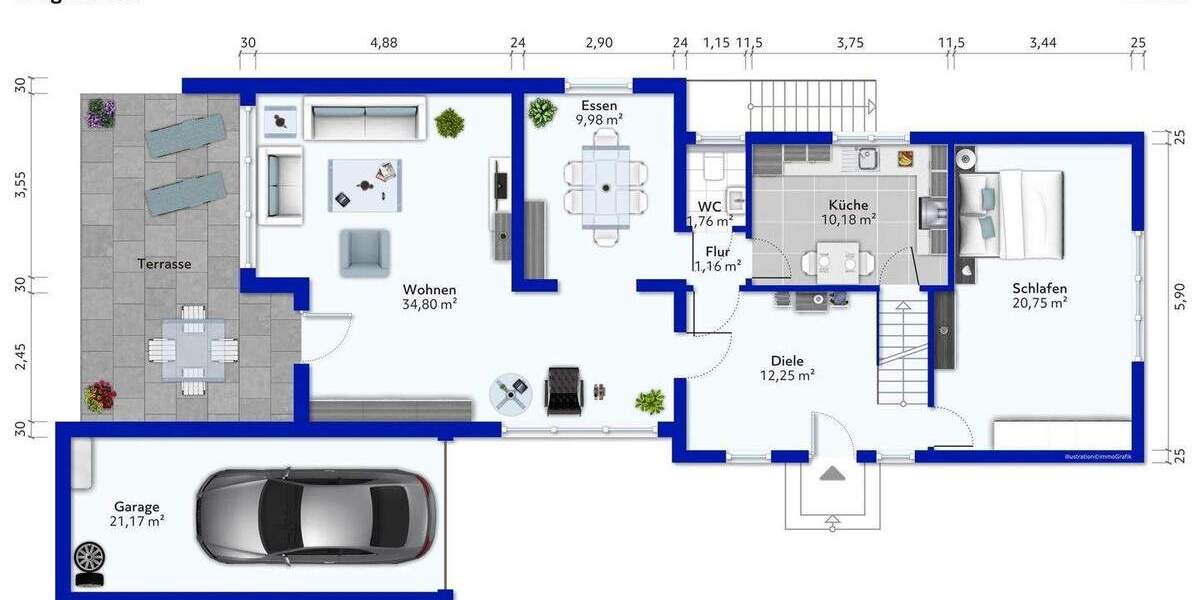 Einfamilienhaus Norderstedt Harksheide - 4 Zimmer, 125 m&sup2;, 498.000&euro; | Angebot:25686037