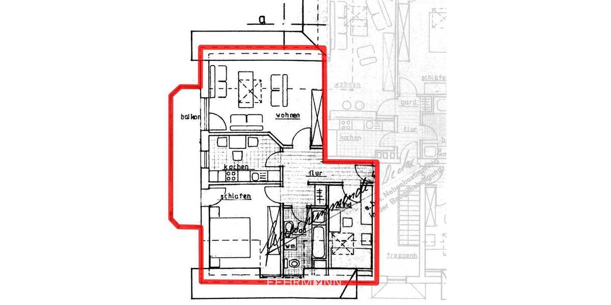 Etagenwohnung Lathen - 3 Zimmer, 69 m&sup2;, 149.000&euro; | Angebot:26037110