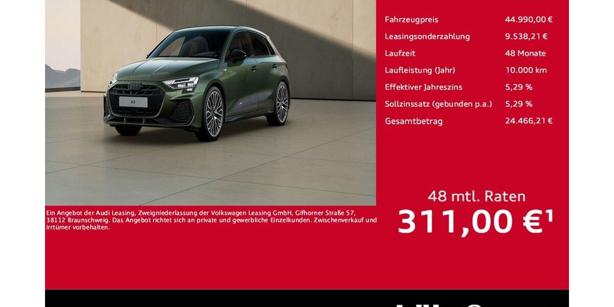Audi A3 7.900 km 44.990 &euro; Meckenheim / Bonn 53340
