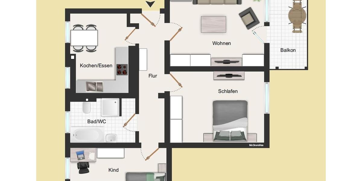 Etagenwohnung Wilkau-Haßlau Haßlau - 3 Zimmer, 59 m&sup2;, 384&euro; | Angebot:24983264