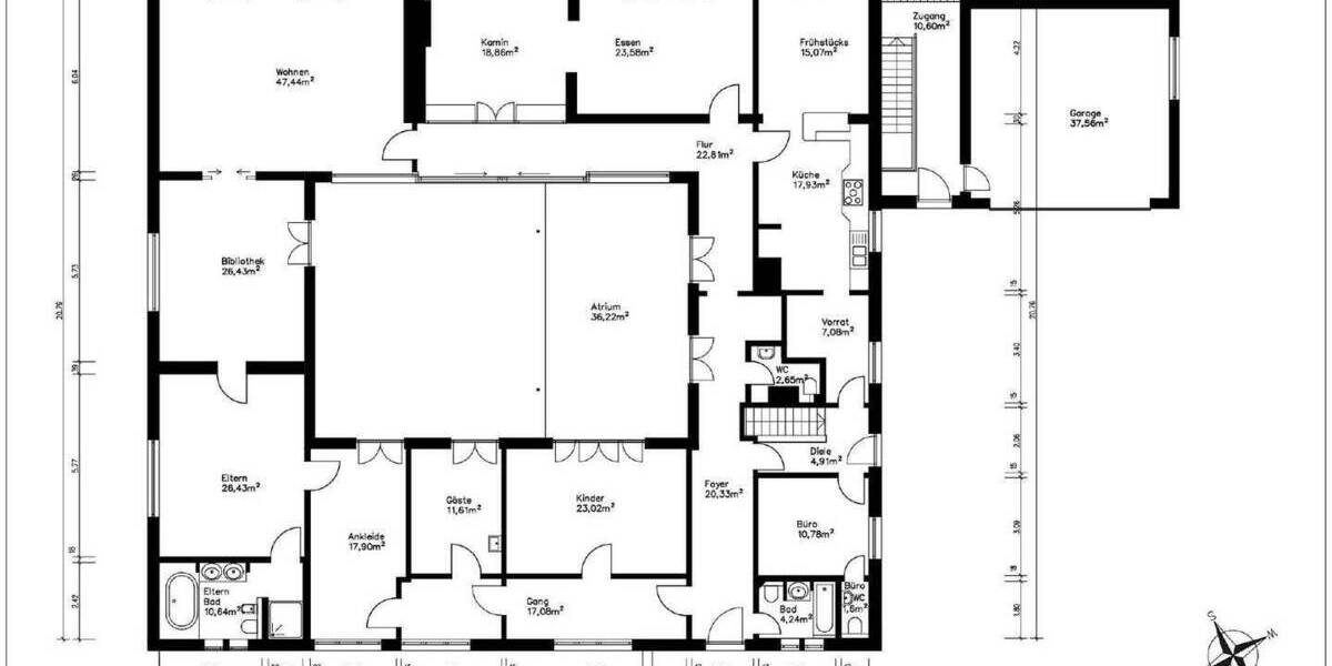 Einfamilienhaus Grünwald - 1 Zimmer, 381 m&sup2;, 3.900.000&euro; | Angebot:25385212