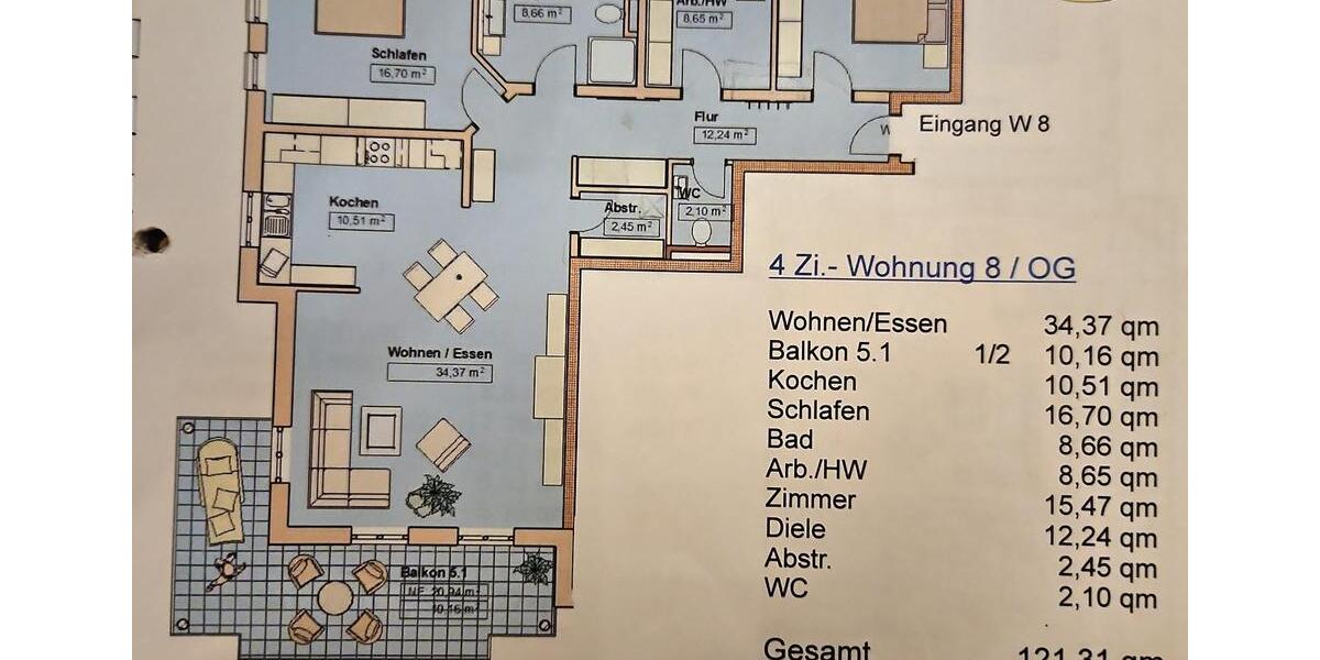 Etagenwohnung Fürstenzell - 4 Zimmer, 121 m&sup2;, 1.090&euro; | Angebot:26070139
